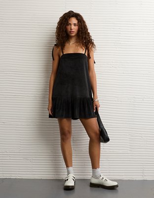 AE Velvet Bow Mini Dress