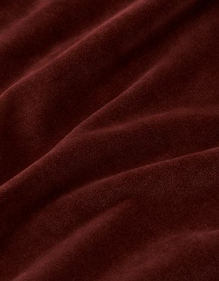 AE Strapless Velvet Knit Bow-Front Mini Dress