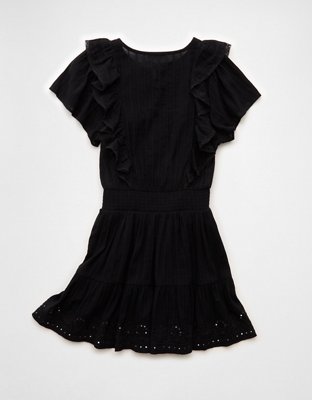 AE V-Neck Ruffle Mini Dress
