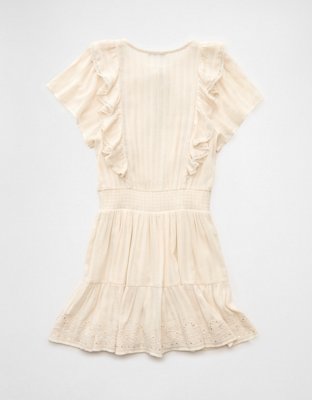 AE V-Neck Ruffle Mini Dress