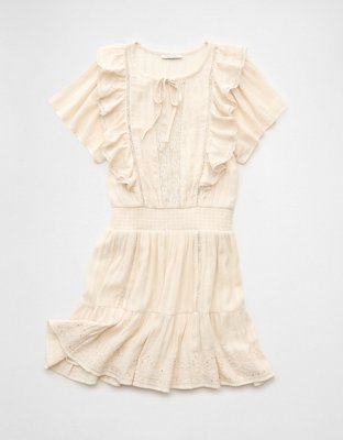 AE V-Neck Ruffle Mini Dress
