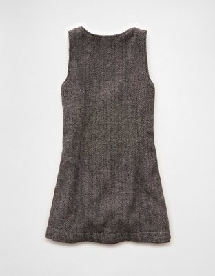 AE Button-Front Pinafore Mini Dress