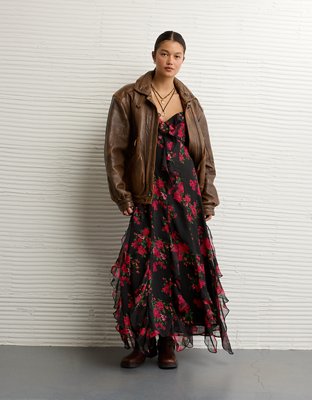 AE Tiered Ruffle Maxi Dress