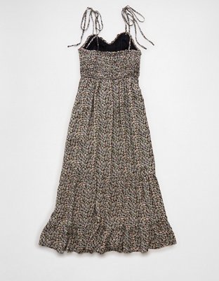 AE Sweetheart Tie Front Midi Dress