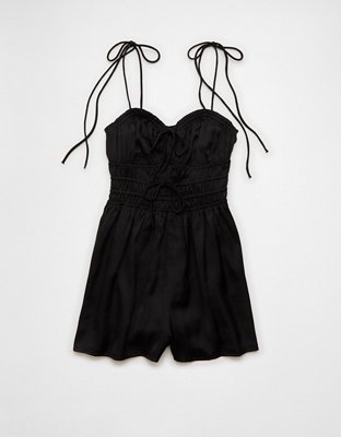 AE Tie Ruched Romper
