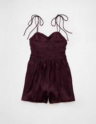 AE Tie Ruched Romper