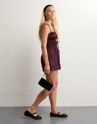 AE Tie Ruched Romper