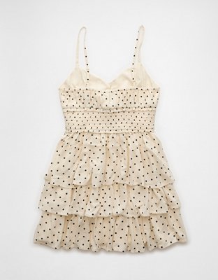 AE Tiered Polka Dot Mini Dress