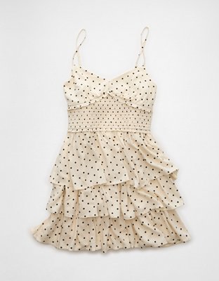 AE Tiered Polka Dot Mini Dress