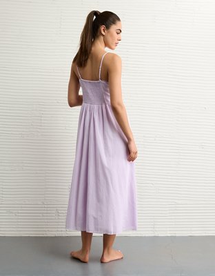 AE Catie Corset Button-Up Midi Dress