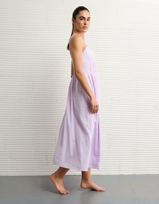 AE Catie Corset Button-Up Midi Dress