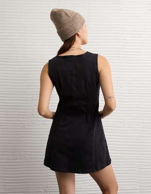 AE Square Neck Denim Mini Dress