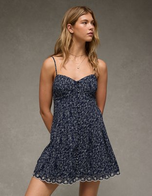 AE Sweetheart Button-Up Mini Dress