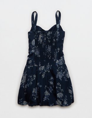 AE Corset Drop Waist Bubble Mini Dress