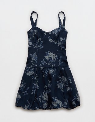 AE Corset Drop Waist Bubble Mini Dress