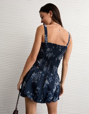 AE Corset Drop Waist Bubble Mini Dress