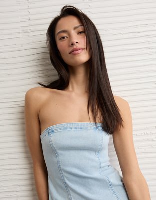 AE Strapless Denim Mini Dress