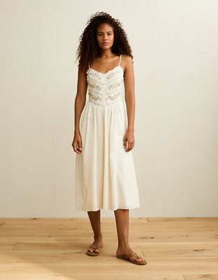 lace inset midi dress AE Bella Lace Inset Midi Dress