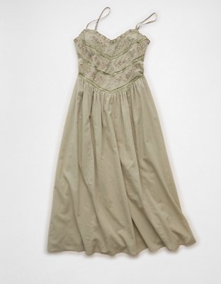 AE Bella Lace Inset Midi Dress from American Eagle - $63.71