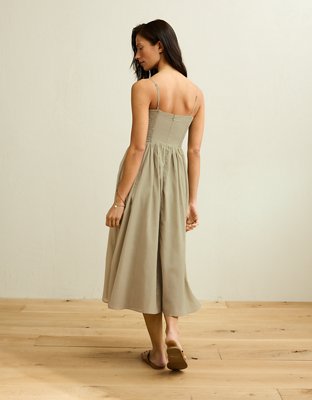 knee length dresses for ladies Adela Lace Midi Dress Xs