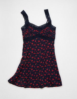 red and black lace mini dress BLACKCRAFT Store