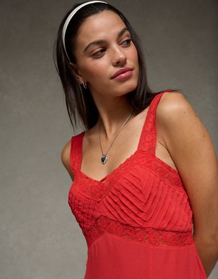 silence noise audrey red a line mini slip dress Slinky Jersey Rose Detail Cut Out Mini Dress in Scarlet Red - 12 main image 1