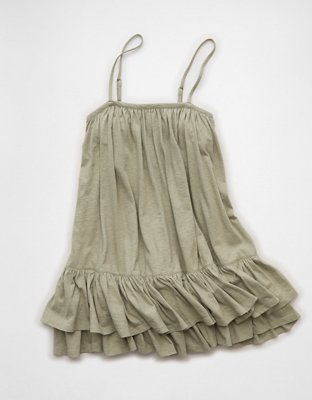 AE Sunchaser Knit Mini Dress Women's Olive XXS