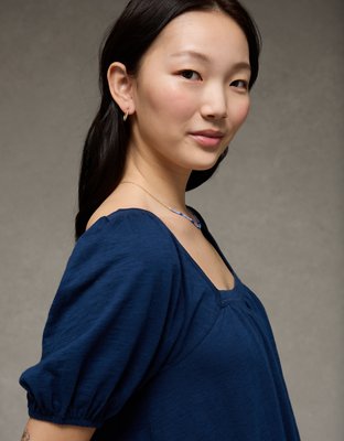 AE Sunchaser Puff Sleeve Romper