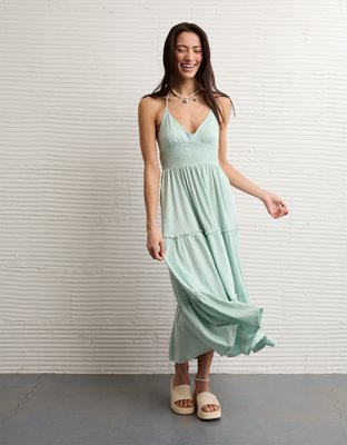 halter linen mini dress Miss Circle Mackenzie Green and Pink Floral Print Halter Linen Mini Dress XL