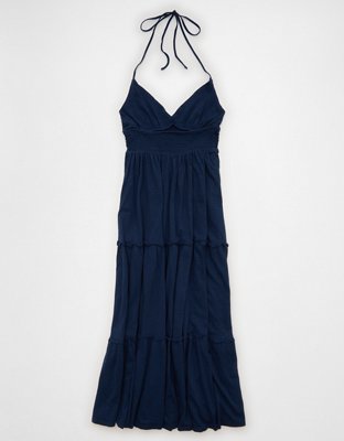AE Sunchaser Halter Midi Dress | American Eagle