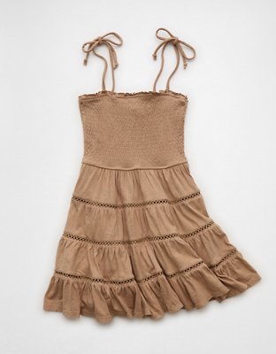 AE Sunchaser Smocked Tiered Mini Dress
