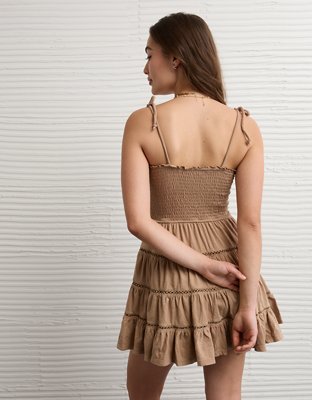 AE Sunchaser Smocked Tiered Mini Dress