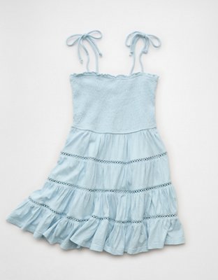 AE Sunchaser Smocked Tiered Mini Dress