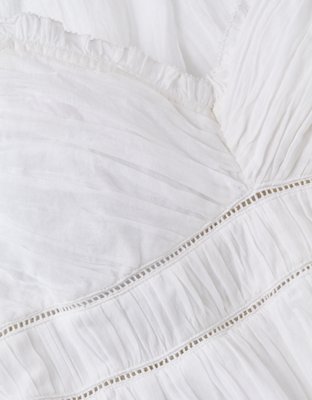 AE V-Neck Babydoll Midi Dress