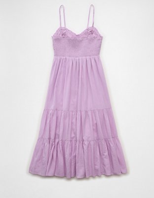 AE V-Neck Babydoll Midi Dress