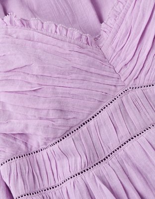 AE V-Neck Babydoll Midi Dress