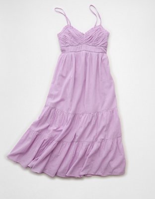 AE V-Neck Babydoll Midi Dress