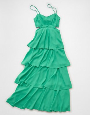 AE Babydoll Tiered Maxi Dress