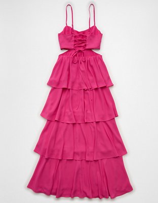 AE Babydoll Tiered Maxi Dress