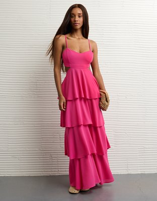 AE Babydoll Tiered Maxi Dress