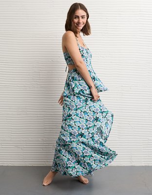 AE Babydoll Tiered Maxi Dress