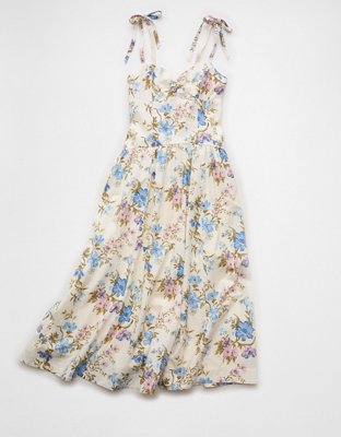 AE Sweetheart Tie-Strap Midi Dress