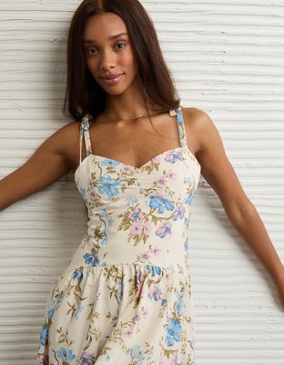 AE Sweetheart Tie-Strap Midi Dress