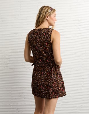 AE High Neck Belted Mini Dress