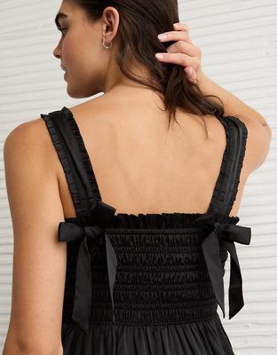 AE Satin Bella Bow Midi Dress