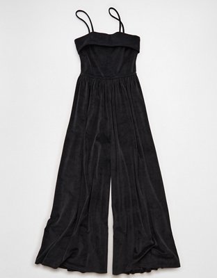 AE Velvet Foldover Jumpsuit