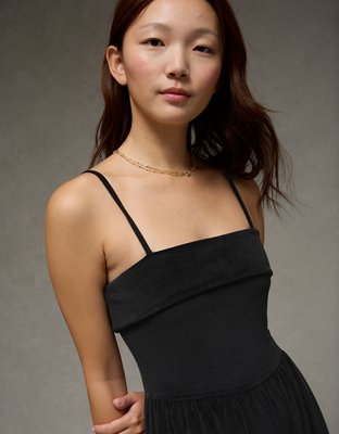 AE Velvet Foldover Jumpsuit