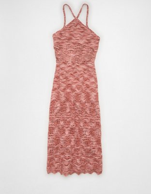 AE Halter Sweater Midi Dress