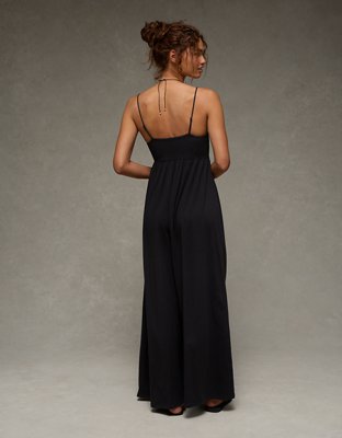 Combinaison-pantalon à jambe large en tricot AE