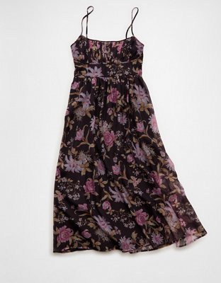 AE Ruched Bust Corset Midi Dress